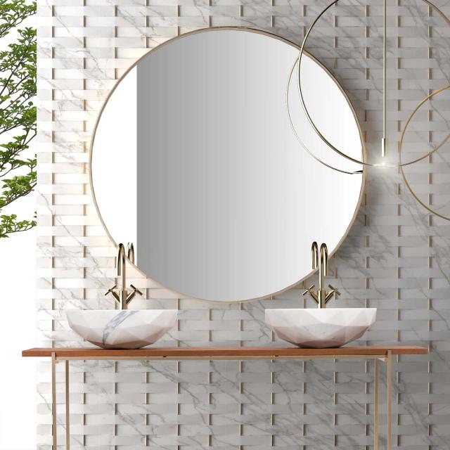 Lavabo đá đặt bàn II — nội thất đá Rochelle Stone