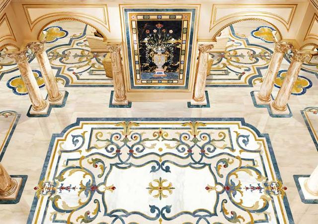 Hoa văn đá khảm marble Milan — Rochelle Stone