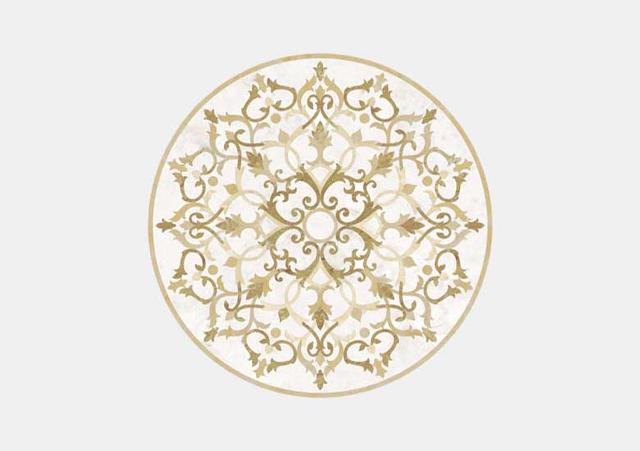 Hoa văn đá khảm marble Calais — Rochelle Stone