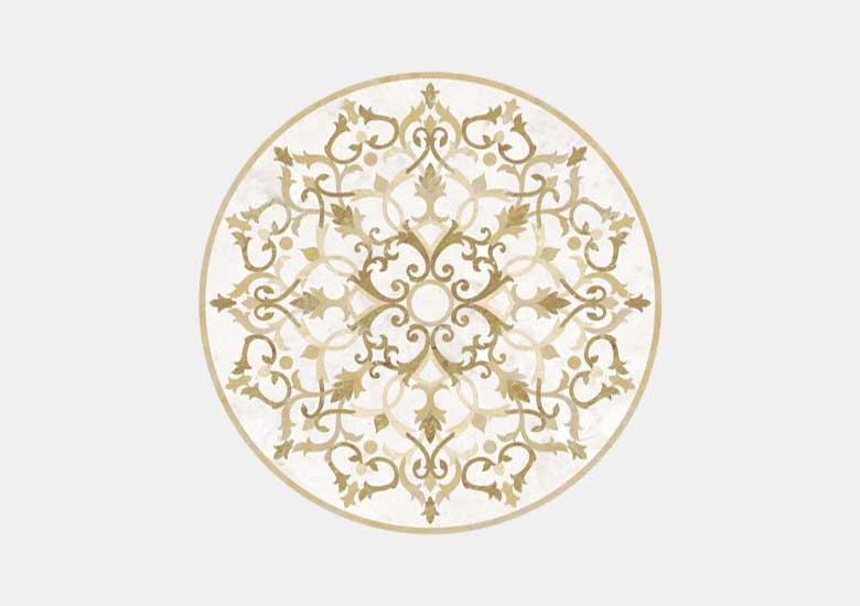 Hoa văn đá khảm marble Calais — Rochelle Couture