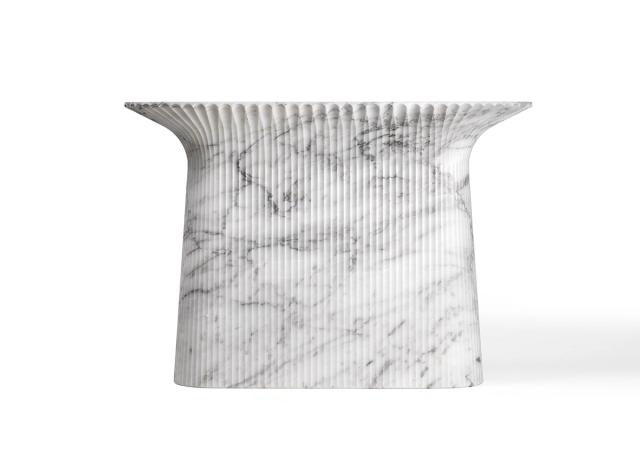 Bàn console đá sọc dọc — nội thất đá Rochelle Stone