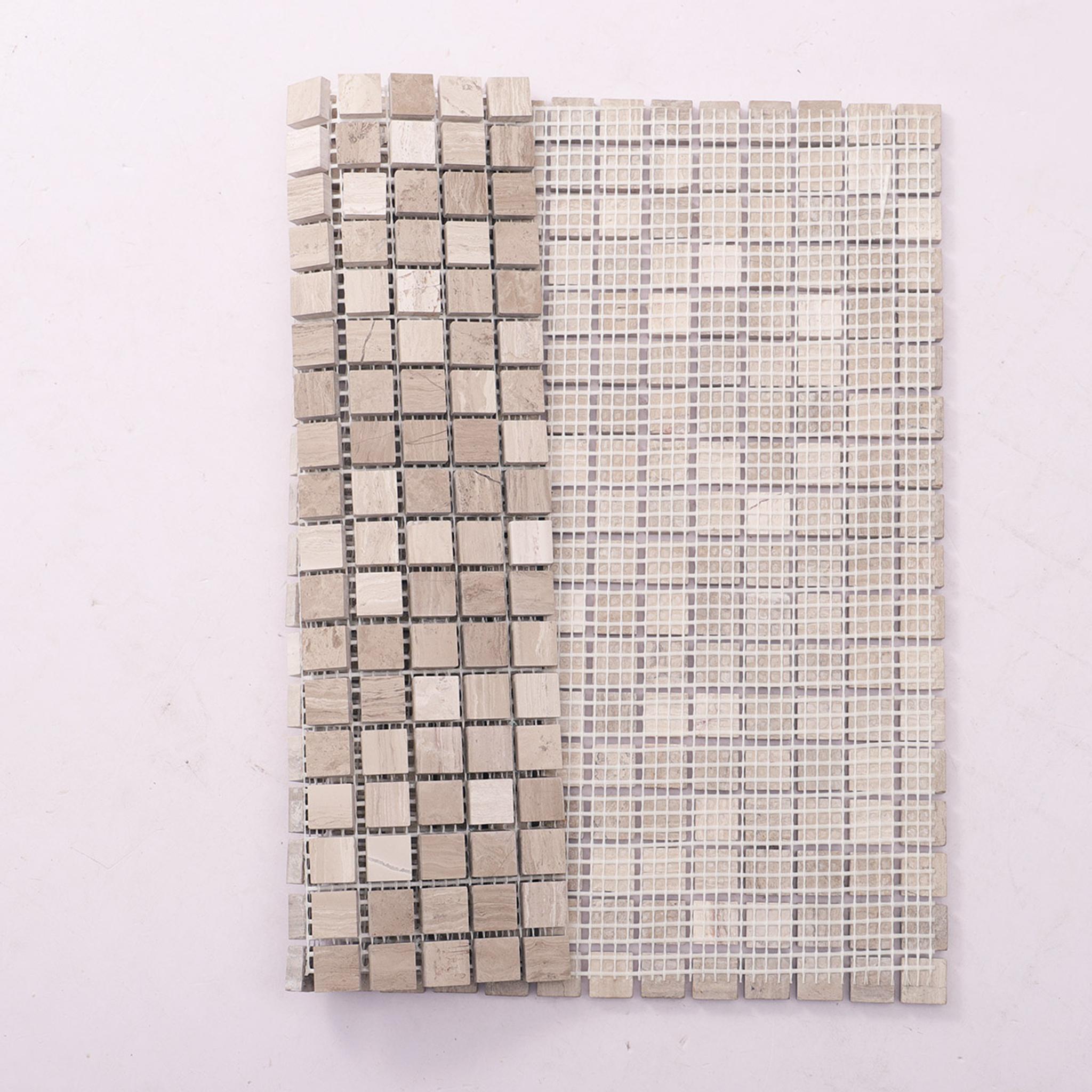 Grigio Imperiale Marble Square Mosaic Tiles 15X15 — mosaic vuông bằng đá marble tự nhiên
