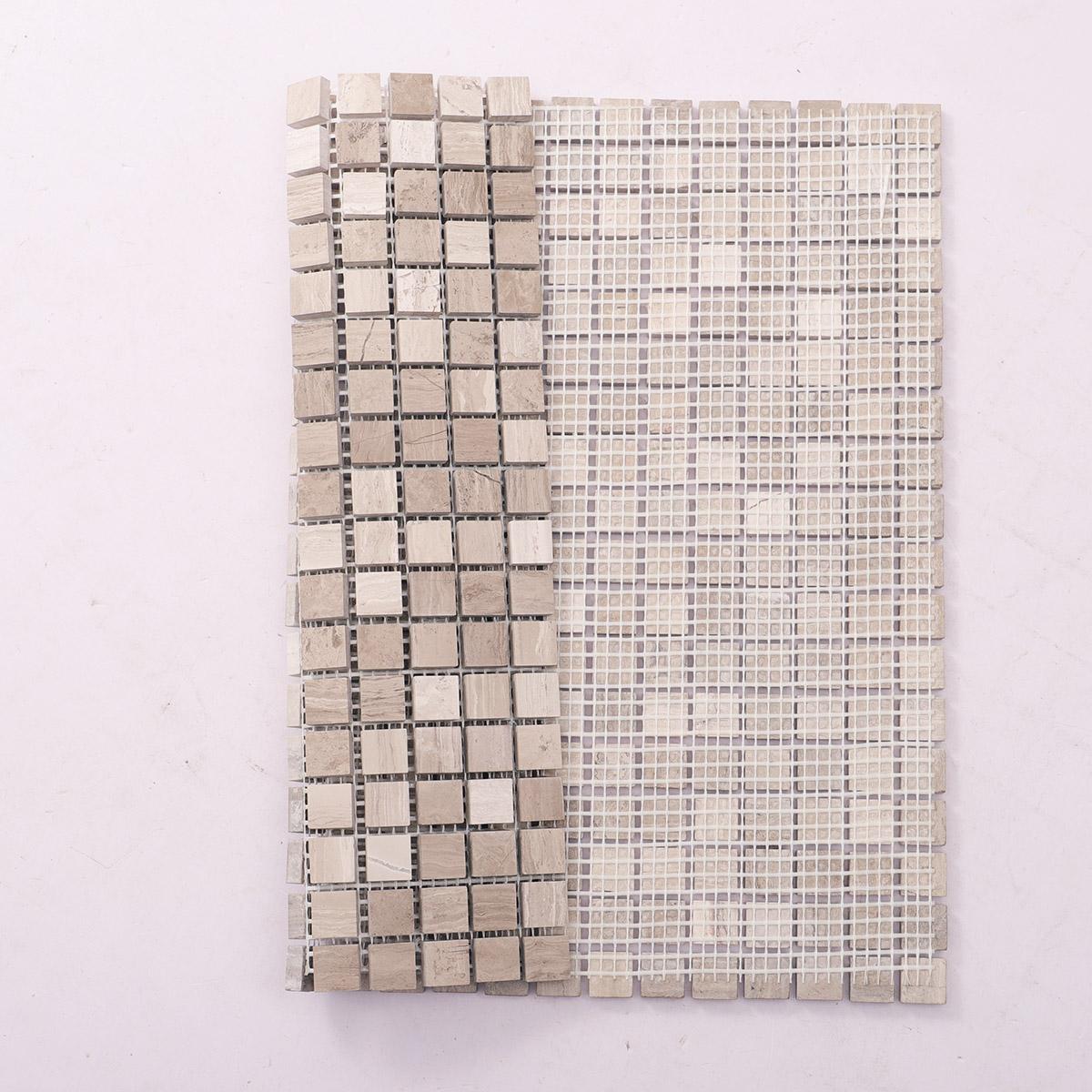Grigio Imperiale Marble Square Mosaic Tiles 15X15 — mosaic vuông bằng đá marble tự nhiên