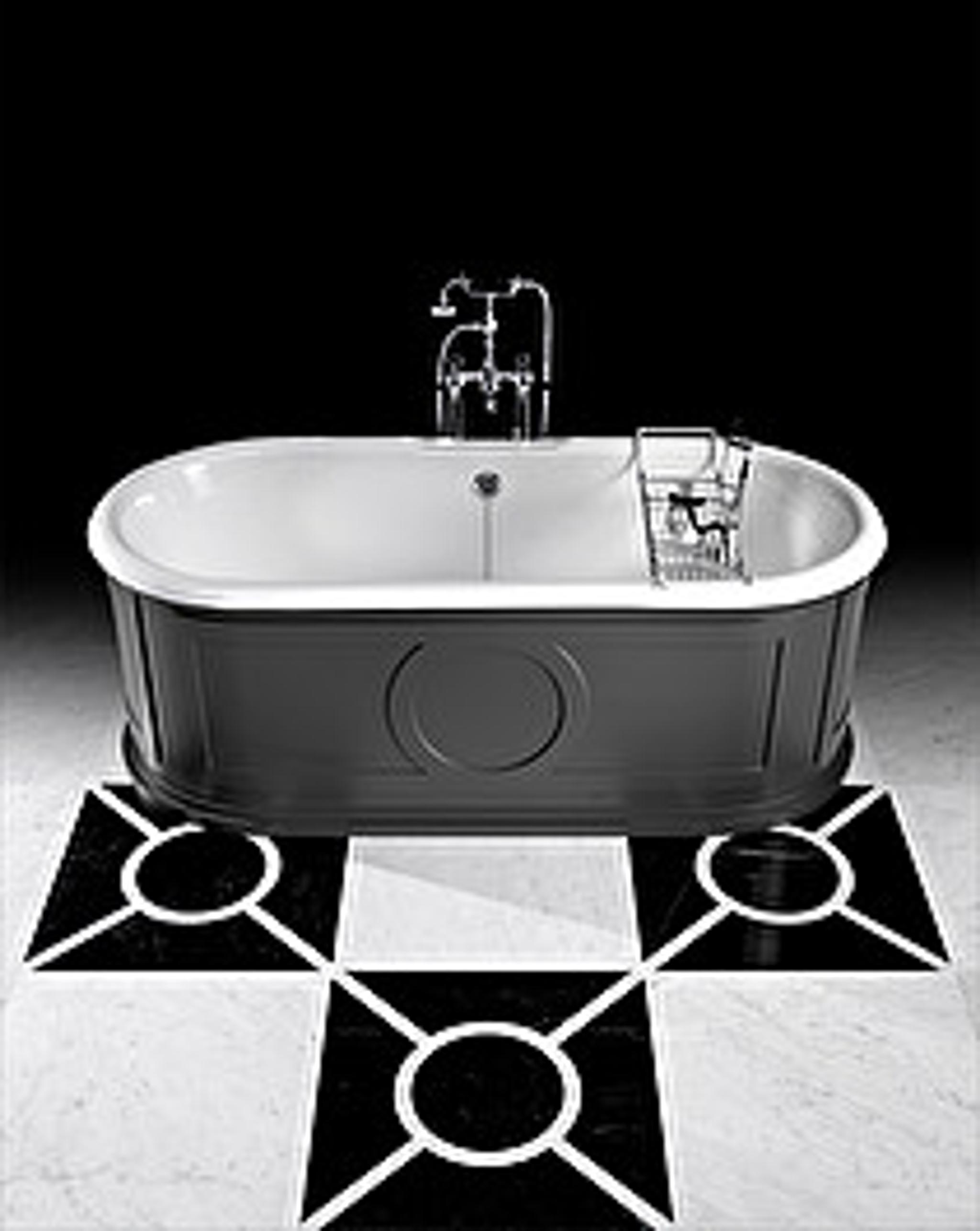 Sàn họa tiết marble Prestige 4 — Carrara trắng và Marquina đen, Rochelle Couture
