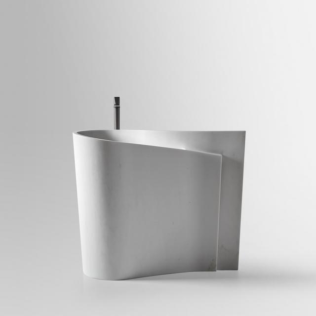 Lavabo Wave đặt sàn — lavabo đá tự nhiên Rochelle