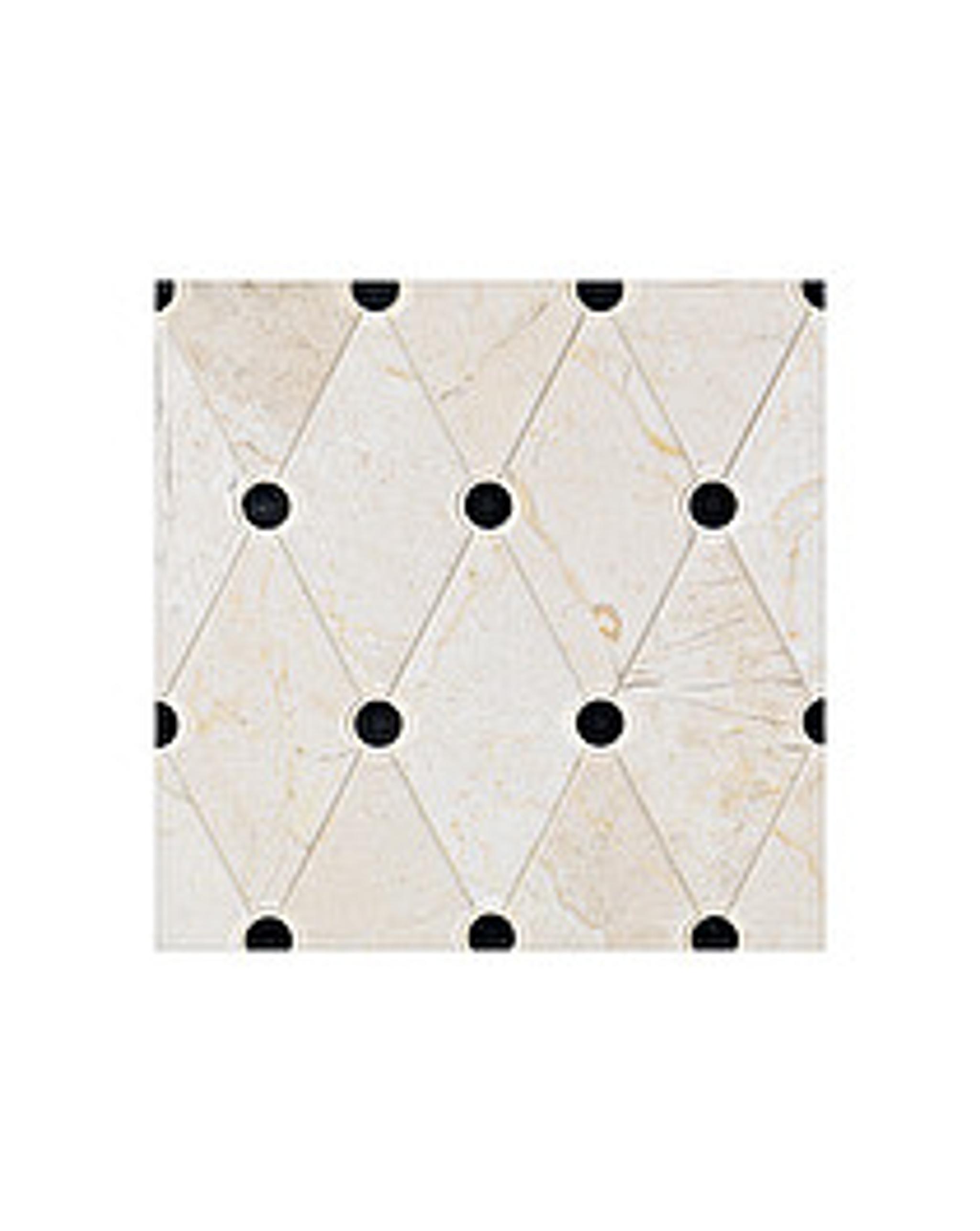 Sàn họa tiết marble Elite 2 — Marquina đen và Crema Marfil kem, Rochelle Couture