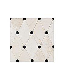Sàn họa tiết marble Elite 2 — Marquina đen và Crema Marfil kem, Rochelle Couture