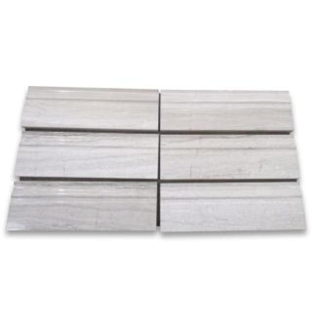 Phào chỉ đá Athens Silver Cream Crown (phào đỉnh) — bề mặt đánh bóng (polished), Rochelle Stone