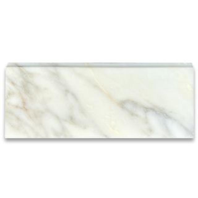 Phào chỉ đá Calacatta Gold Baseboard (phào chân tường) — bề mặt mài mờ (honed), Rochelle Stone
