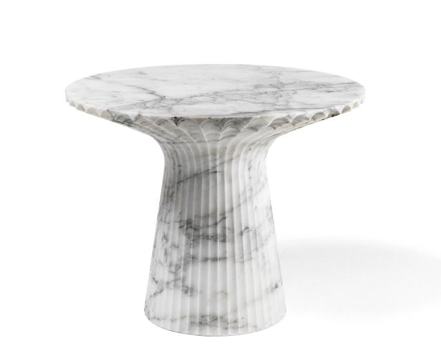 Bàn trà đá sọc dọc — nội thất đá Rochelle Stone