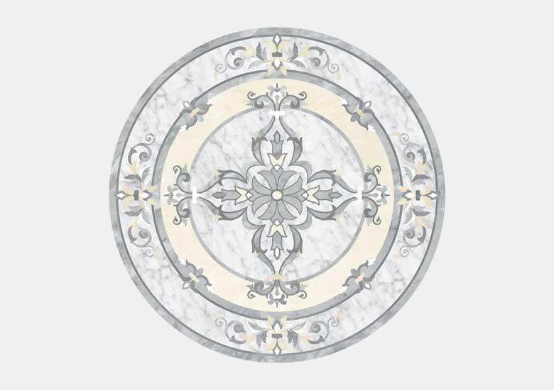 Hoa văn đá khảm marble Edwardian — Rochelle Couture