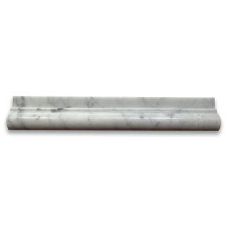 Phào chỉ đá Carrara Chair Rail (viền giữa tường) — bề mặt đánh bóng (polished), Rochelle Couture