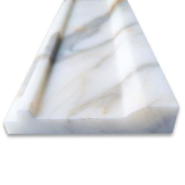 Phào chỉ đá Calacatta Gold Plaza Trim — bề mặt mài mờ (honed), Rochelle Stone