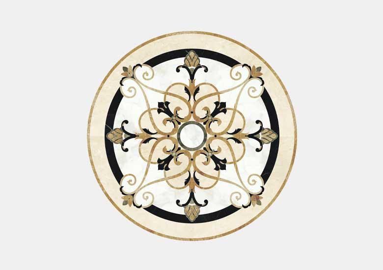Hoa văn đá khảm marble Italian — Rochelle Couture