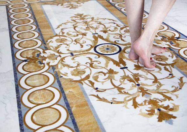 Hoa văn đá khảm marble Riviera — Rochelle Stone