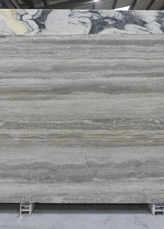 Đá Silver Blue Travertine — travertine Thổ Nhĩ Kỳ, ảnh bề mặt