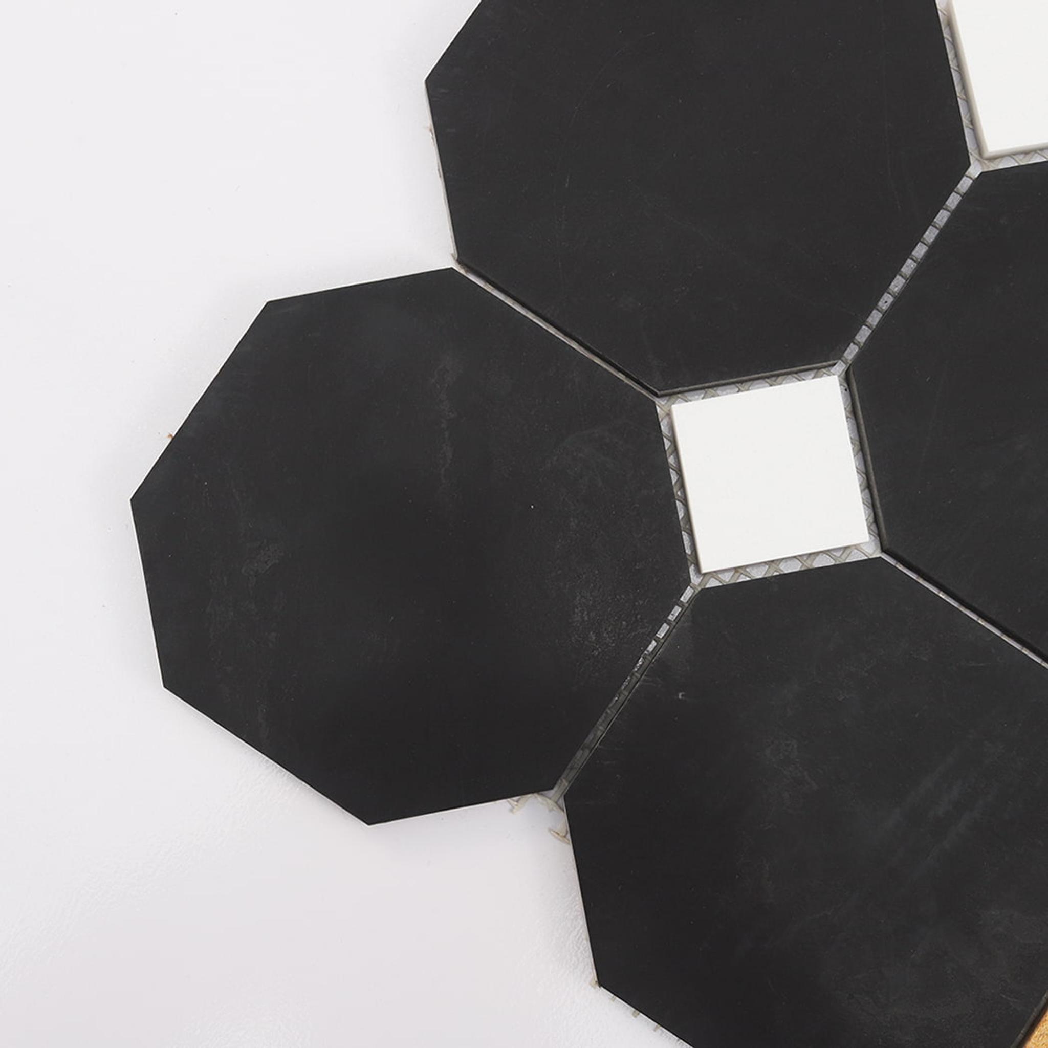 Multicolor Geometric Marble Mosaic Tile — mosaic ghép nghệ thuật bằng đá marble tự nhiên