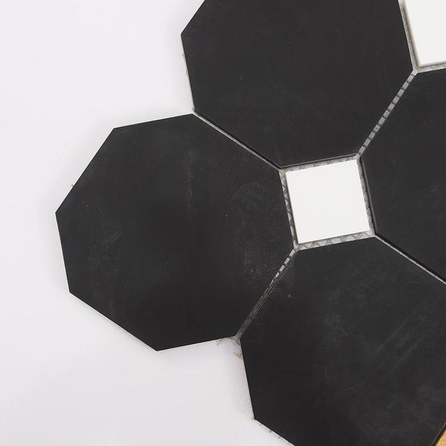 Multicolor Geometric Marble Mosaic Tile — mosaic ghép nghệ thuật bằng đá marble tự nhiên
