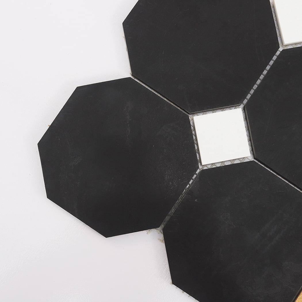 Multicolor Geometric Marble Mosaic Tile — mosaic ghép nghệ thuật bằng đá marble tự nhiên