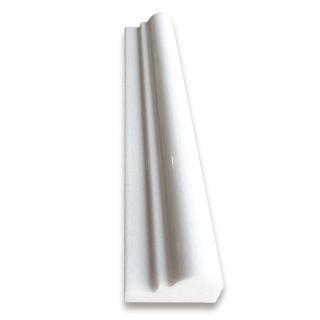 Phào chỉ đá Thassos Chair Rail (viền giữa tường) — bề mặt đánh bóng (polished), Rochelle Couture