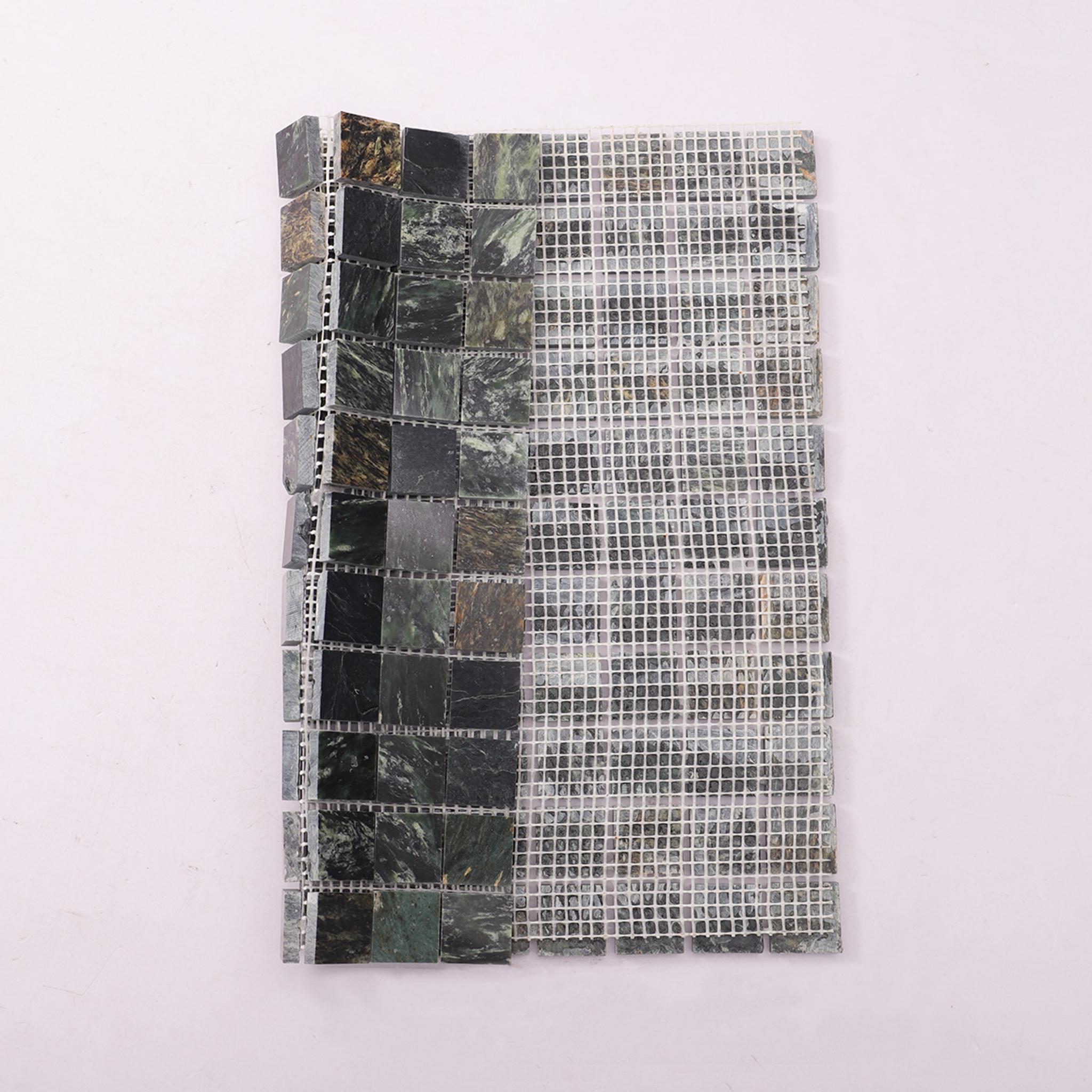 Empress Green Marble Mosaic Tiles 23x23mm — mosaic ghép nghệ thuật bằng đá marble xanh lục