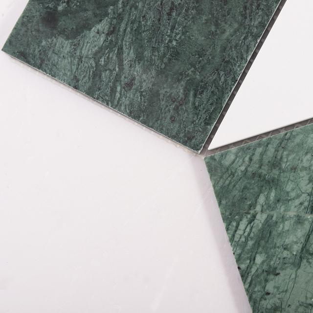 Green and White Big Hexagon Marble — mosaic lục giác bằng đá marble xanh lục & trắng
