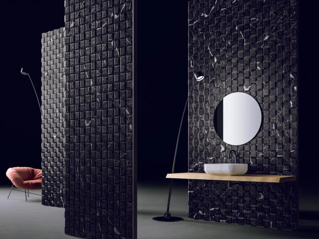 Vách đá 3D Texo — bề mặt marble điêu khắc nổi khối, Kreoo