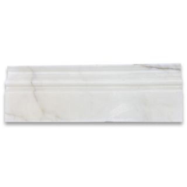 Phào chỉ đá Calacatta Gold Crown (phào đỉnh) — bề mặt mài mờ (honed), Rochelle Stone