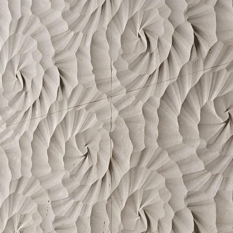 Vách đá 3D Sahara — bề mặt đá tự nhiên điêu khắc nổi khối, Lithos