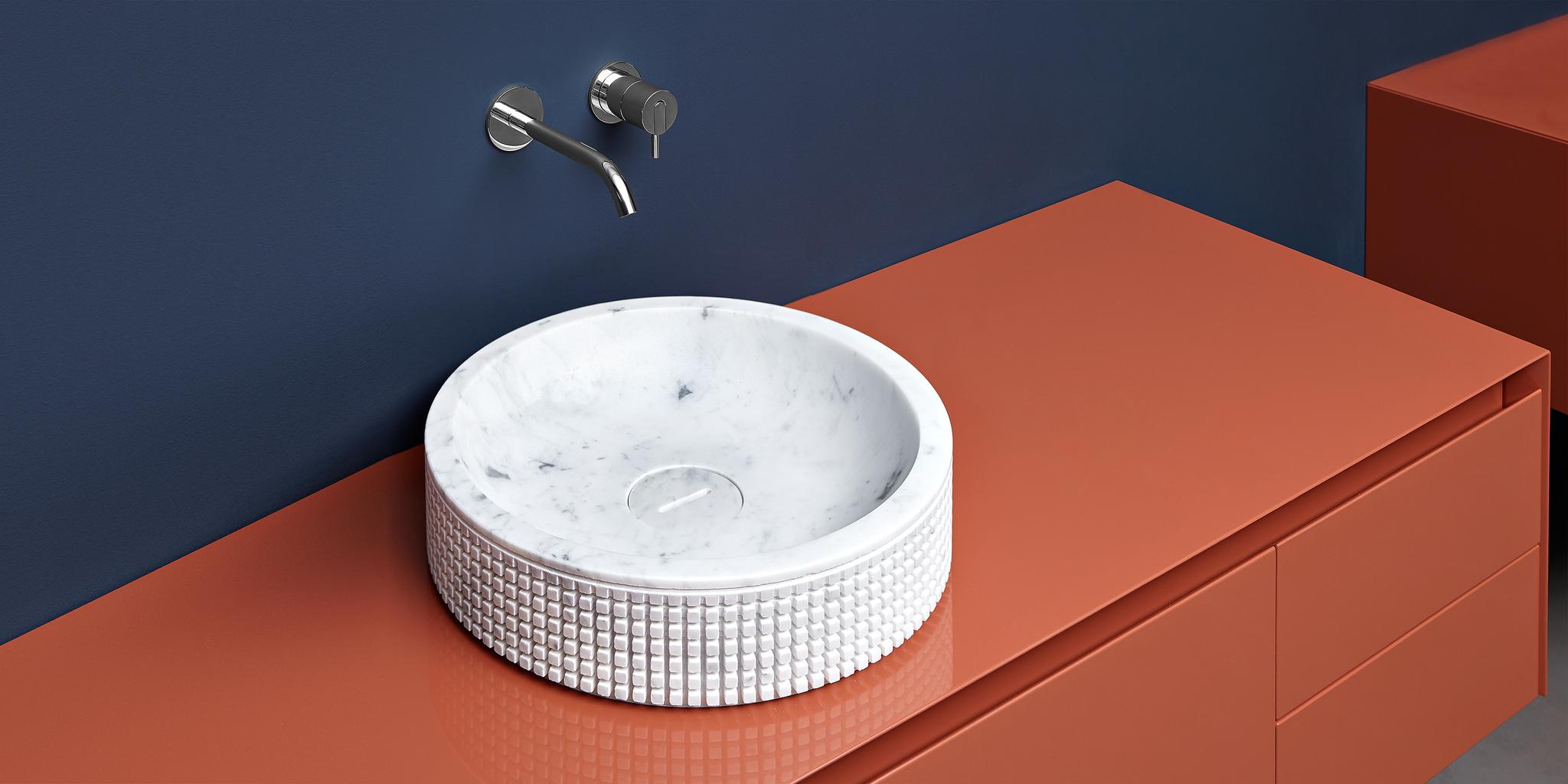 Lavabo Pixel45 — lavabo đá tự nhiên Rochelle