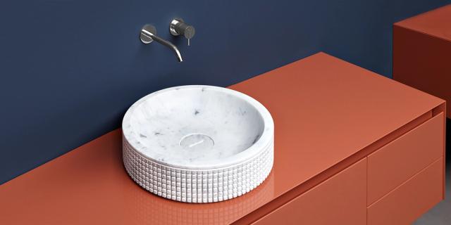 Lavabo Pixel45 — lavabo đá tự nhiên Rochelle