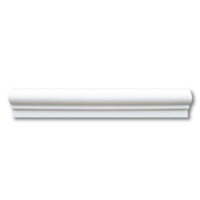 Phào chỉ đá Thassos Chair Rail (viền giữa tường) — bề mặt mài mờ (honed), Rochelle Stone