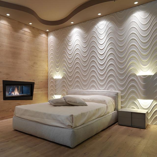 Vách đá 3D Seta — bề mặt đá tự nhiên điêu khắc nổi khối, Lithos
