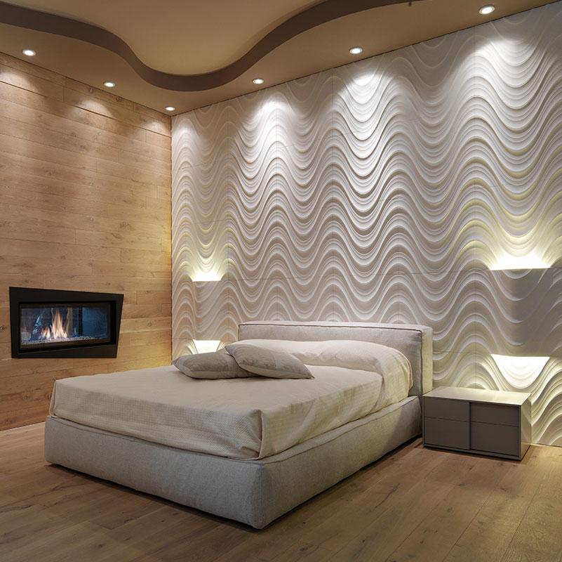 Vách đá 3D Seta — bề mặt đá tự nhiên điêu khắc nổi khối, Lithos