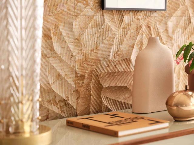 Vách đá 3D Tropico — bề mặt đá tự nhiên điêu khắc nổi khối, Lithos