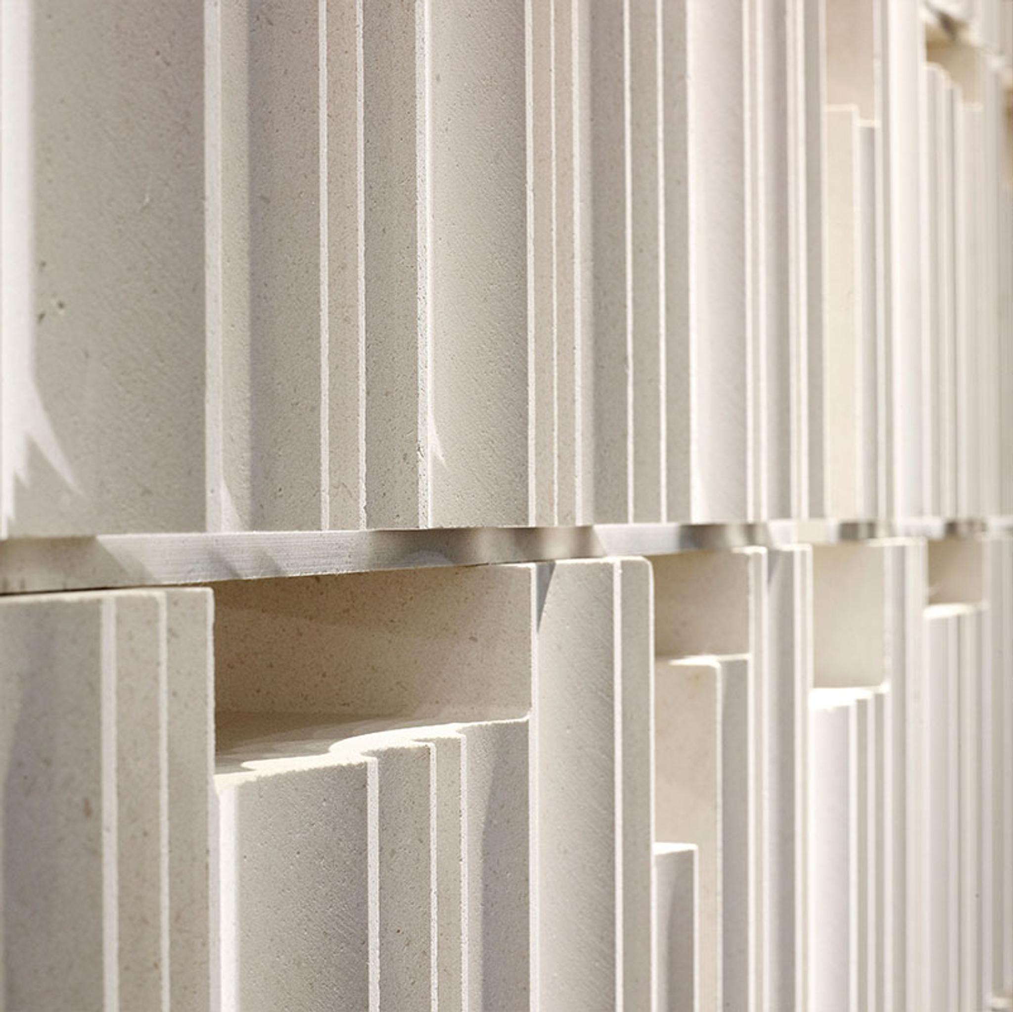 Vách đá 3D Biblos — bề mặt đá tự nhiên điêu khắc nổi khối, Lithos