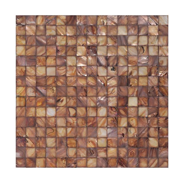 Brown Square Mother of Pearl Mosaic Tile — mosaic vuông bằng xà cừ nâu