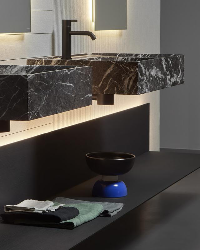 Lavabo Graffio treo tường — lavabo đá tự nhiên Rochelle