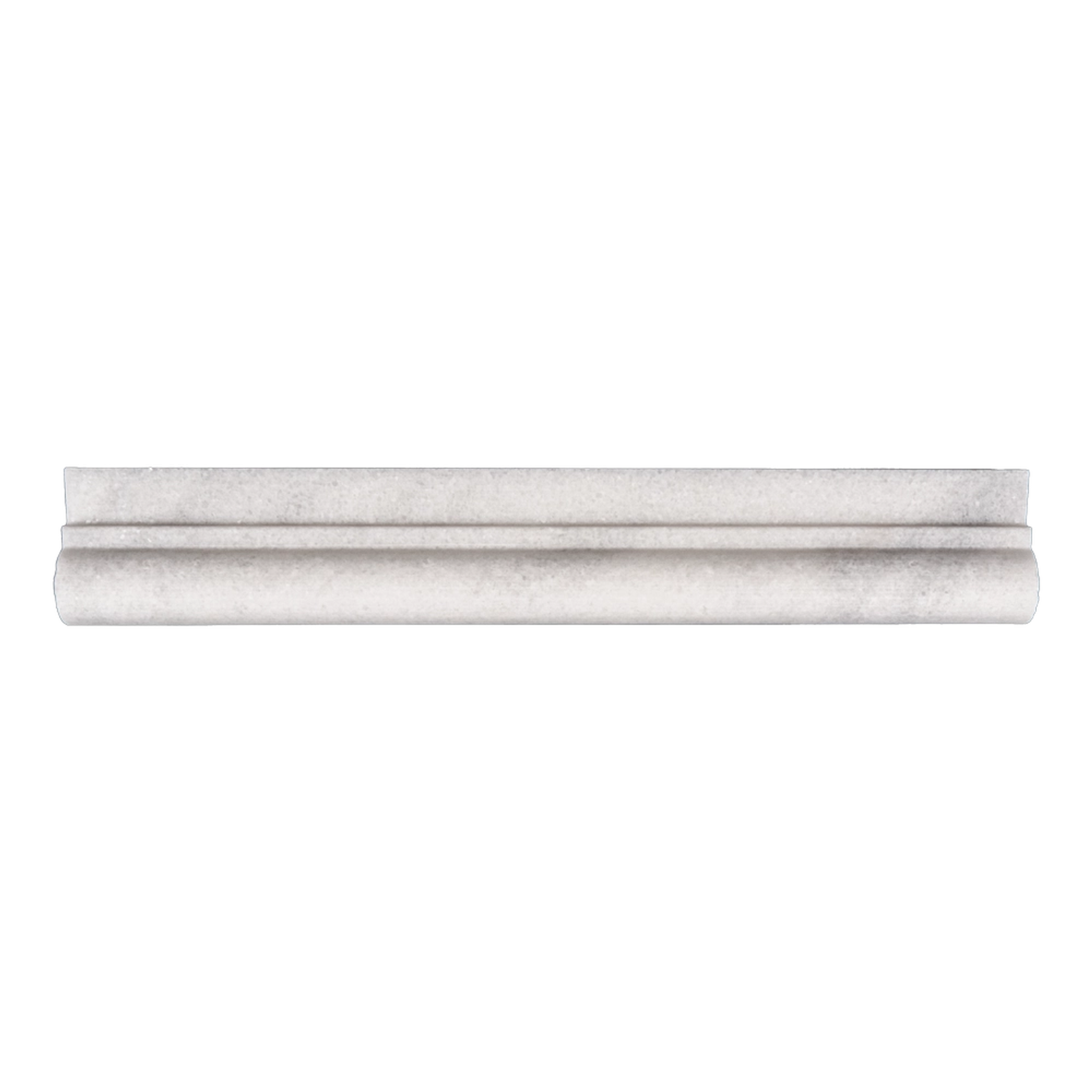 Phào chỉ đá Milas White Chair Rail (viền giữa tường) — bề mặt mài mờ (honed), Rochelle Couture