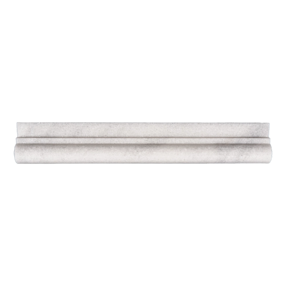 Phào chỉ đá Milas White Chair Rail (viền giữa tường) — bề mặt mài mờ (honed), Rochelle Couture