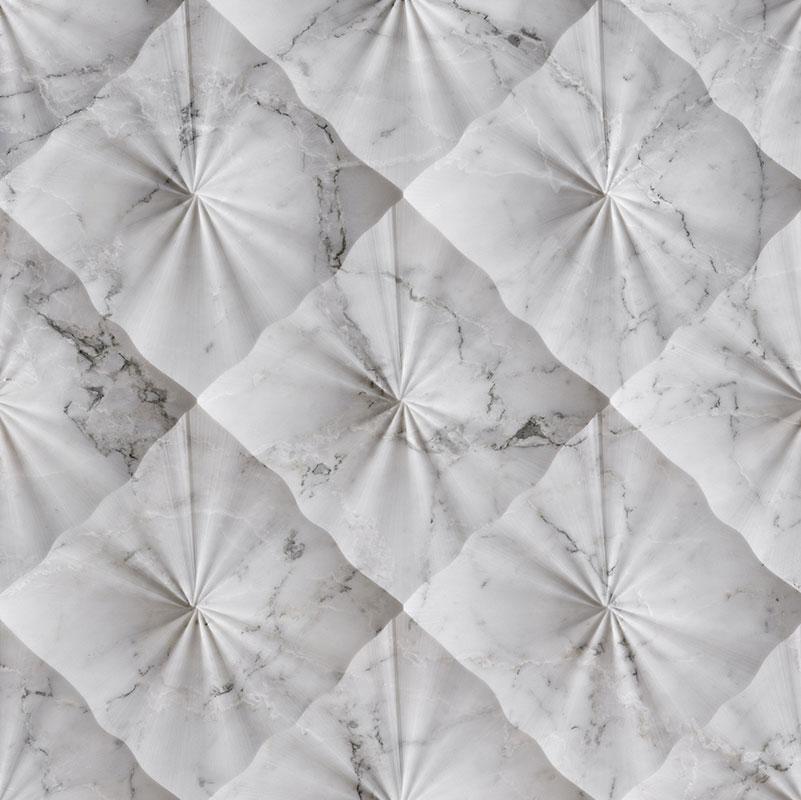 Vách đá 3D Diamante — bề mặt đá tự nhiên điêu khắc nổi khối, Lithos