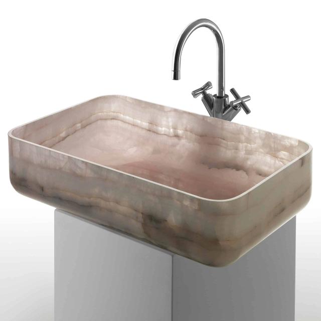 Lavabo đá dạng khối VIII — nội thất đá Rochelle Stone