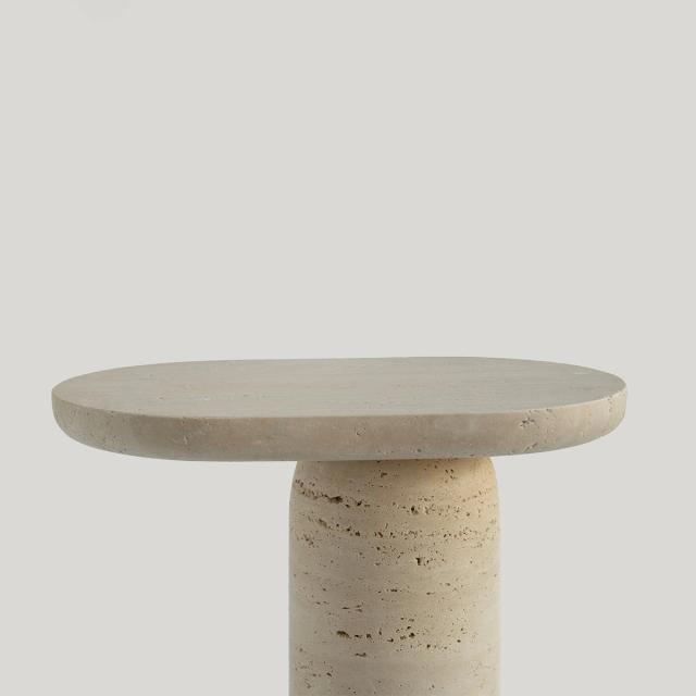 Bàn phụ Bold — nội thất đá Rochelle