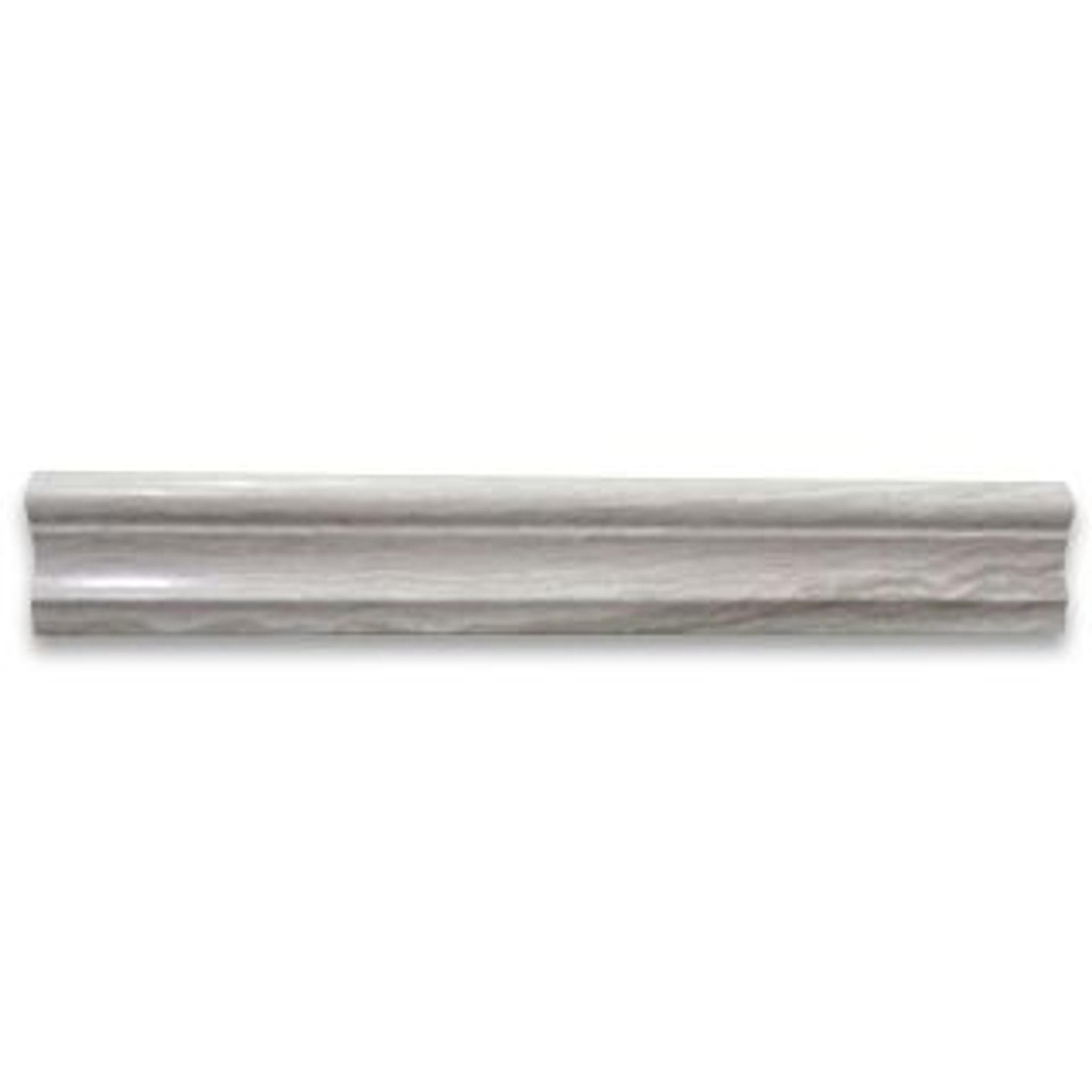 Phào chỉ đá Athens Silver Cream Chair Rail (viền giữa tường) — bề mặt đánh bóng (polished), Rochelle Couture