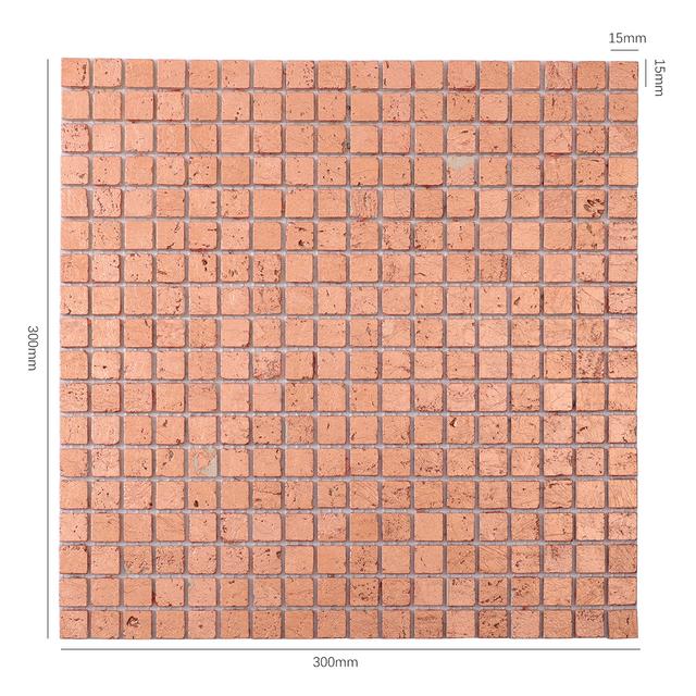 Rose Gold Foil Marble Mosaic Backsplash Tiles — mosaic ghép nghệ thuật bằng đá travertine vàng