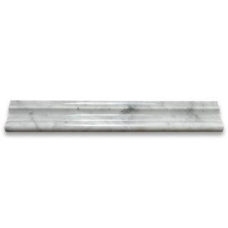 Phào chỉ đá Carrara Chair Rail (viền giữa tường) — bề mặt đánh bóng (polished), Rochelle Couture