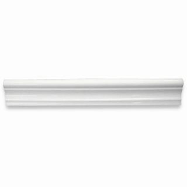 Phào chỉ đá Thassos Chair Rail (viền giữa tường) — bề mặt đánh bóng (polished), Rochelle Stone