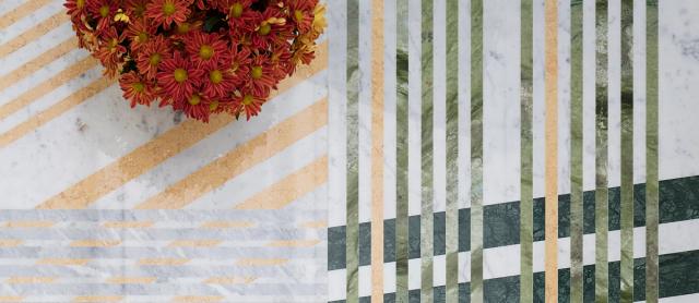 Vách đá 3D Mikado — bề mặt đá tự nhiên điêu khắc nổi khối, Lithos