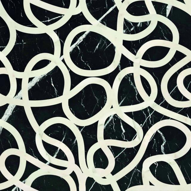 Vách đá 3D Picto — bề mặt marble điêu khắc nổi khối, Kreoo