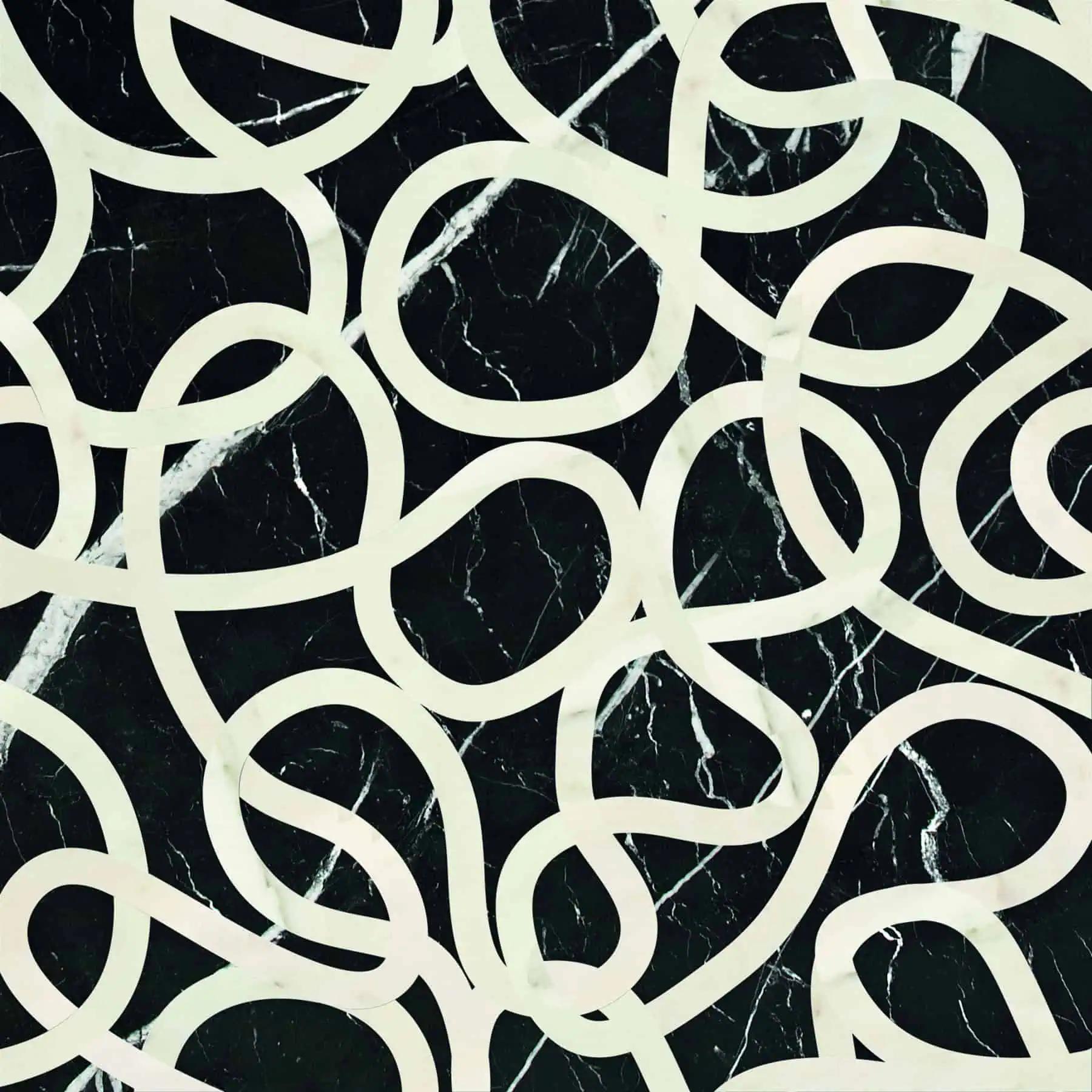 Vách đá 3D Picto — bề mặt marble điêu khắc nổi khối, Kreoo